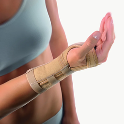 BORT Handgelenkstütze mit Alu-Schiene (Medianus-Schiene) beige